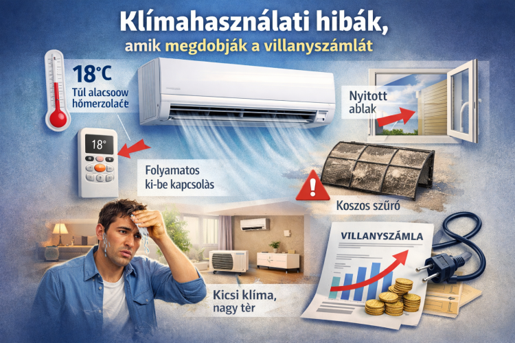 klímahasználati hibák